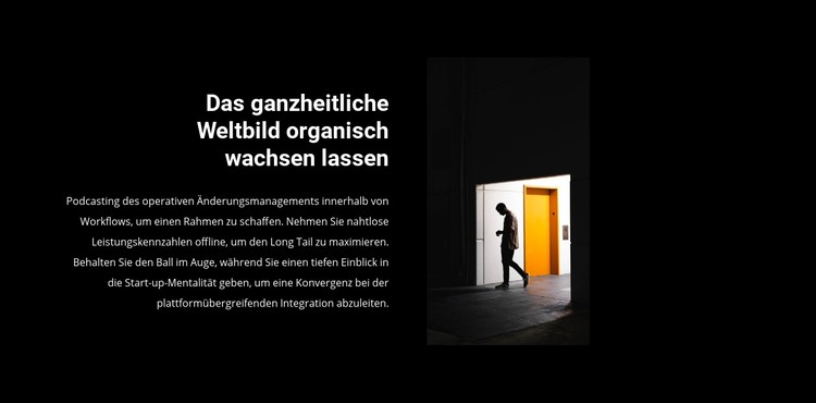 Öffne die Tür zum Erfolg CSS-Vorlage