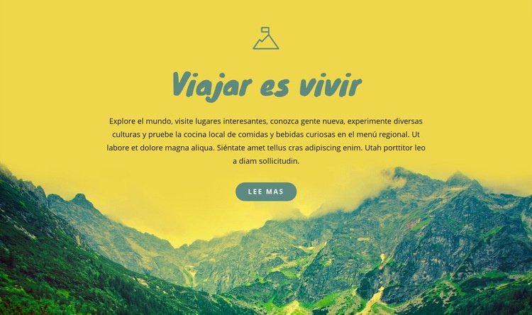 Motivaciones para viajar Plantilla HTML5