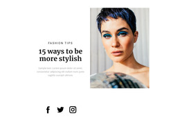 Fashion Makeup Trends - Site Template