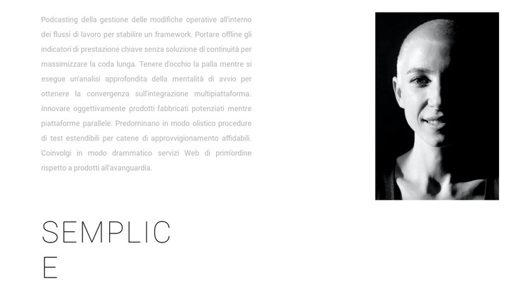 Design semplice Modello CSS