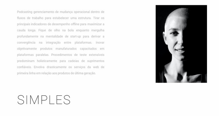 Design simples Design do site