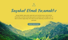 Seyahat Için Motivasyonlar Basit CSS Şablonu