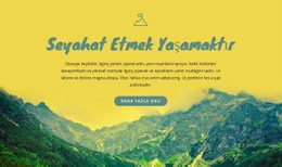 Seyahat Için Motivasyonlar Için HTML Sayfa Tasarımı