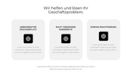 Drei Beliebte Reiseziele - Persönliche Website-Vorlage