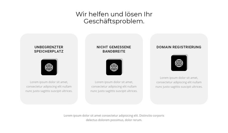 Drei beliebte Reiseziele Website design