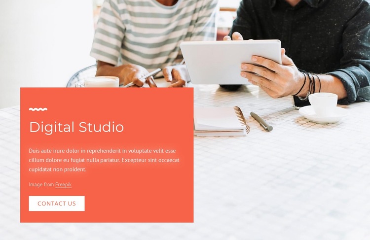 Brand and design agency Elementor Template Alternative