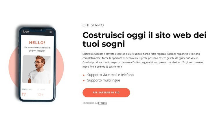 Costruisci il sito web dei tuoi sogni Progettazione di siti web