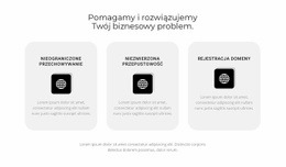 Strona Docelowa Produktu Dla Trzy Popularne Kierunki