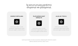 Üç Popüler Destinasyon - Web Şablonu