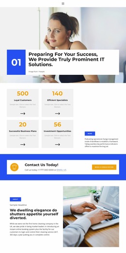 Let'S Talk About - Responsive Website Builder