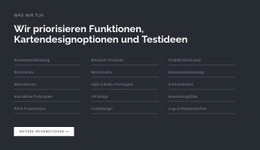 Überschrift Mit Liste Auf Dunklem Hintergrund – Kostenlose HTML5-Vorlage