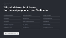 Überschrift Mit Liste Auf Dunklem Hintergrund - Joomla-Vorlage Für Jedes Gerät