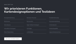 Überschrift Mit Liste Auf Dunklem Hintergrund - Kostenloses CSS-Theme