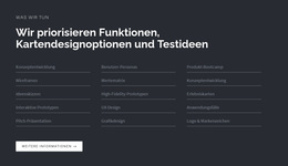 Überschrift Mit Liste Auf Dunklem Hintergrund – Kreatives, Vielseitiges WordPress-Theme