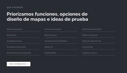 Titular Con Lista Sobre Fondo Oscuro - HTML Generator Online