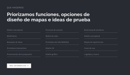 Diseño Más Creativo Para Titular Con Lista Sobre Fondo Oscuro