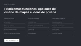 Titular Con Lista Sobre Fondo Oscuro - Maqueta De Sitio Web De Arrastrar Y Soltar