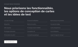 Titre Avec Liste Sur Fond Sombre Modèle HTML De Base Avec CSS