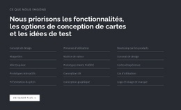 Titre Avec Liste Sur Fond Sombre - Modèle HTML5 Gratuit