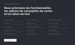 Titre Avec Liste Sur Fond Sombre – Modèle Joomla Pour N'Importe Quel Appareil