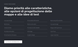 Titolo Con Elenco Su Sfondo Scuro - HTML Generator Online