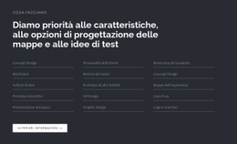 Design Più Creativo Per Titolo Con Elenco Su Sfondo Scuro