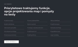 Nagłówek Z Listą Na Ciemnym Tle Projekt Strony Internetowej