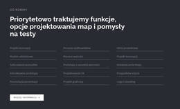 Nagłówek Z Listą Na Ciemnym Tle - Kreatywny, Uniwersalny Motyw WordPress