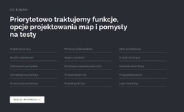 Nagłówek Z Listą Na Ciemnym Tle Podstawowy Szablon HTML Z CSS