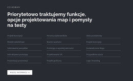 Nagłówek Z Listą Na Ciemnym Tle - Szablon E-Commerce