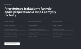 Nagłówek Z Listą Na Ciemnym Tle - Darmowy Motyw CSS