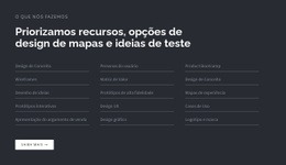 Título Com Lista Em Fundo Escuro - HTML Generator Online