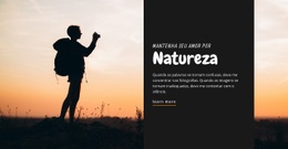 Maquete De Site Exclusivo Para Mantenha Seu Amor Pela Natureza