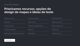 Título Com Lista Em Fundo Escuro - Modelo De Site De Arrastar E Soltar