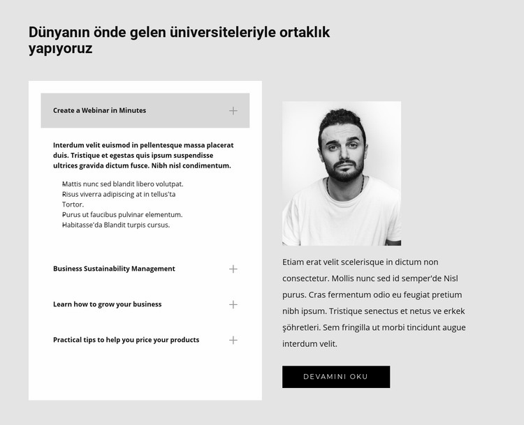 Hakkımızda bilgi edinin Açılış sayfası