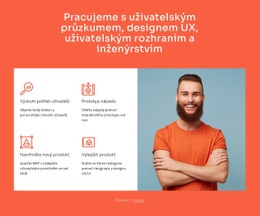 Pracujeme S Designem A Inženýrstvím UX – Bezplatná Šablona