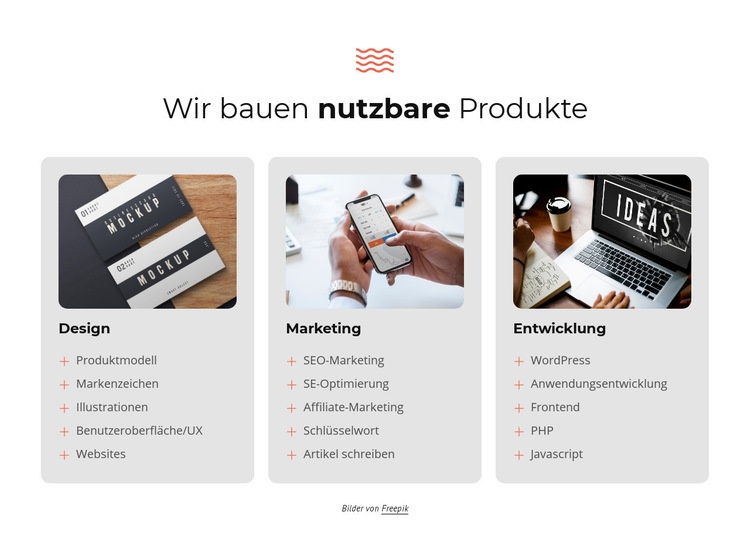 Wir bauen erfolgreiche Projekte Website design