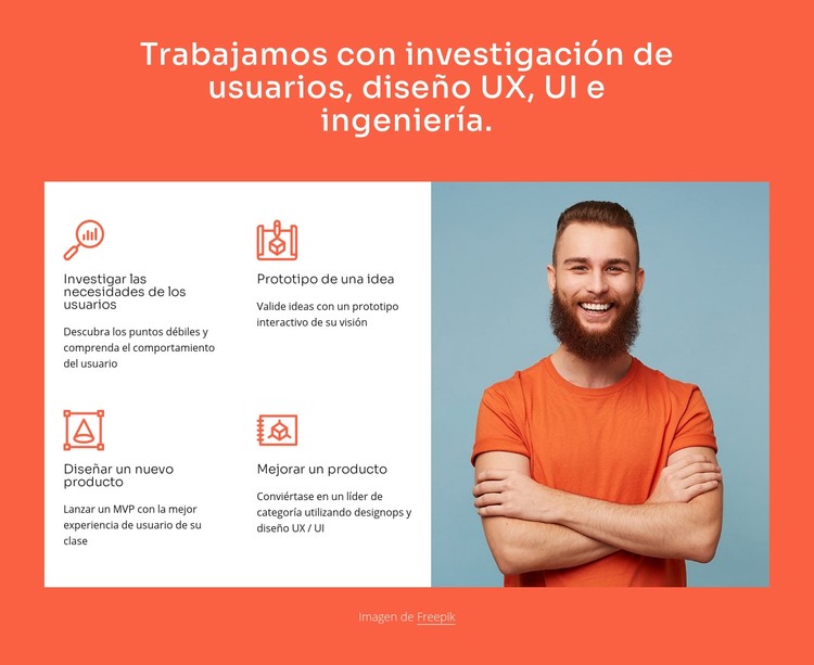 Trabajamos con diseño e ingeniería UX Plantilla CSS