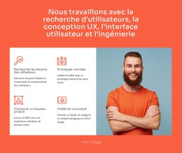 Superbe Conception De Site Web Pour Nous Travaillons Avec La Conception Et L'Ingénierie UX