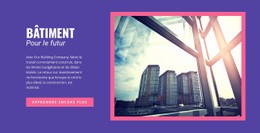 Construire L'Avenir Et L'Innovation Modèle D'Une Page