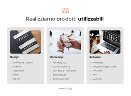 Modello Di Sito Per Costruiamo Progetti Di Successo