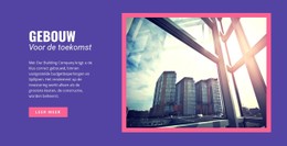 Bouwen Aan De Toekomst En Innovatie CSS-Rastersjabloon