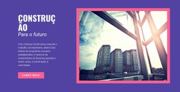 Construindo O Futuro E Inovação - Modelo HTML5 Criativo Multiuso