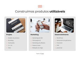 Construímos Projetos De Sucesso - Modelo De Site Simples