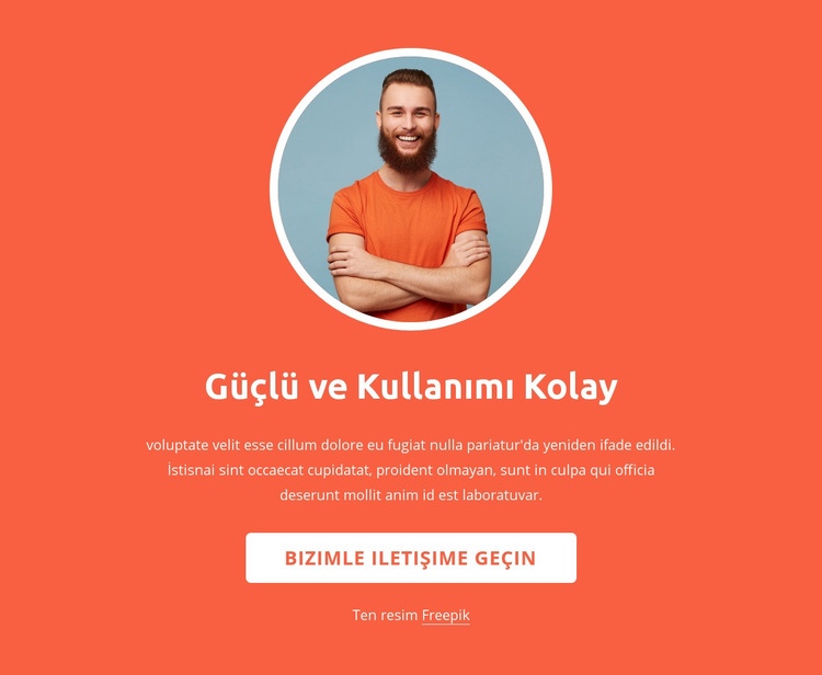 Strateji, tasarım ve geliştirme Web Sitesi Mockup'ı