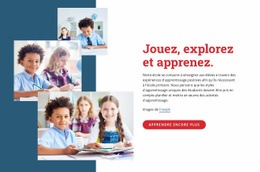 Jouez À Explorer Et À Apprendre - Créateur De Sites Web Fonctionnels