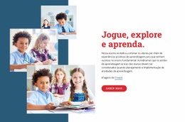 Modelo Joomla Exclusivo Para Brinque, Explore E Aprenda