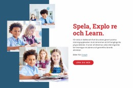 Lek Utforska Och Lär - Nedladdning Av Webbplatsmall