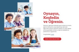 Oynayın, Keşfedin Ve Öğrenin - E-Ticaret Web Sitesi