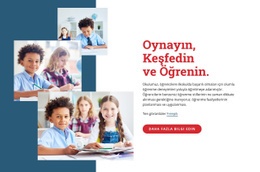 Oynayın, Keşfedin Ve Öğrenin Için Özel Joomla Şablonu